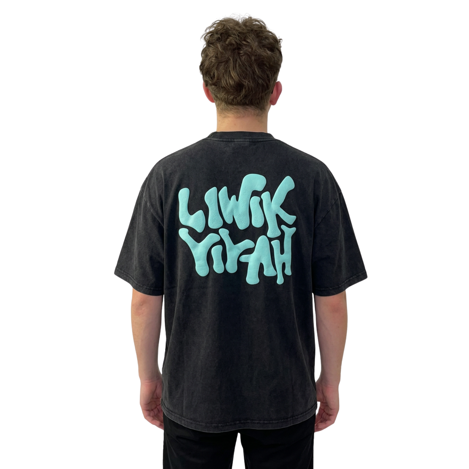 LYC Puff Tee - Faded Black