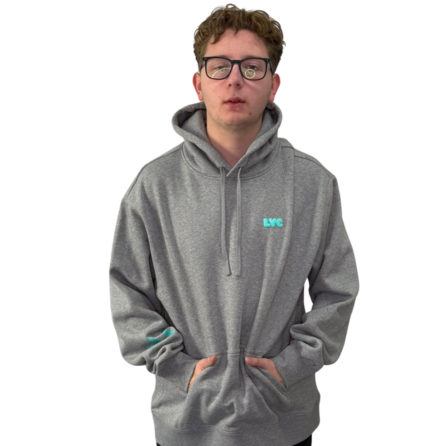 LYC Puff Hoodie - Grey Marle